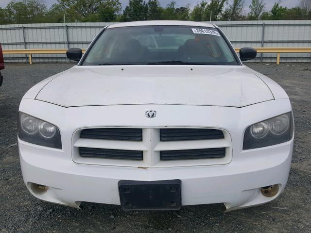 2B3AA4CT1AH258217 - 2010 DODGE CHARGER WHITE photo 9