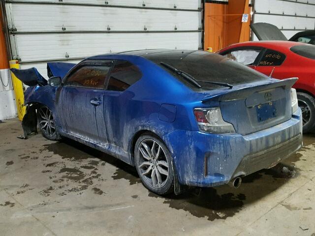 JTKJF5C75FJ009796 - 2015 TOYOTA SCION TC 蓝色 照片 3