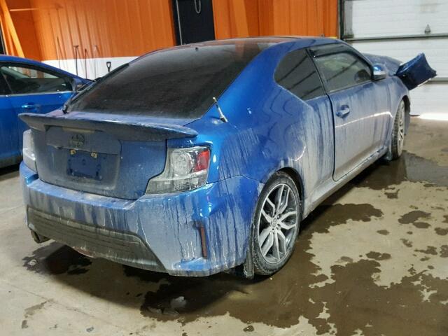 JTKJF5C75FJ009796 - 2015 TOYOTA SCION TC BLUE photo 4