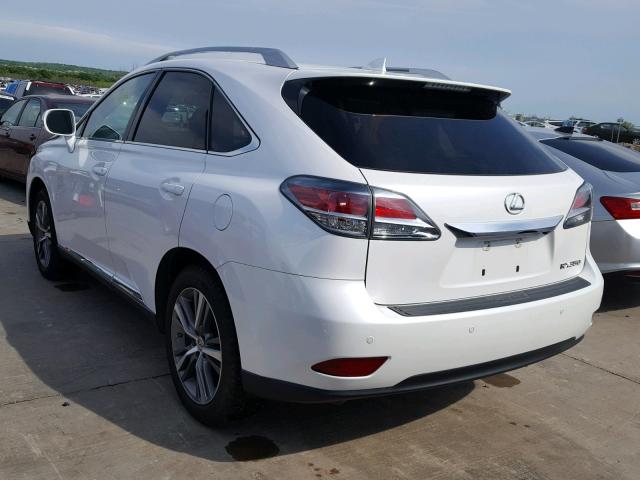 2T2ZK1BA4FC186746 - 2015 LEXUS RX 350 WHITE photo 3