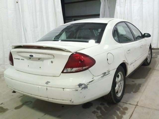 1FAFP55S84G200530 - 2004 FORD TAURUS SES WHITE photo 4