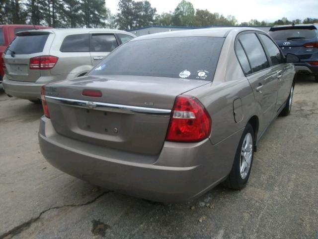 1G1ZS57F87F271347 - 2007 CHEVROLET MALIBU LS BROWN photo 4