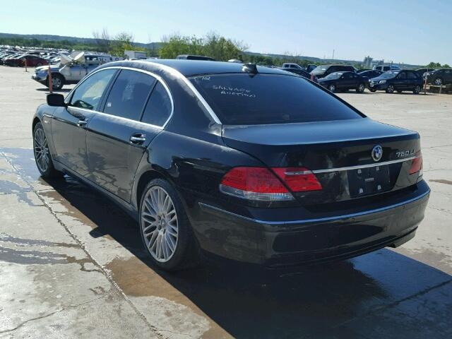 WBAHN03536DD98480 - 2006 BMW 760LI BLACK photo 3