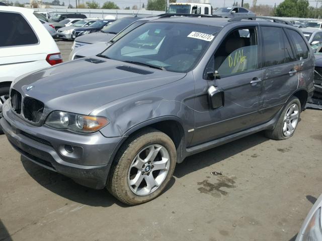 5UXFA13595LY18772 - 2005 BMW X5 3.0I GRAY photo 2