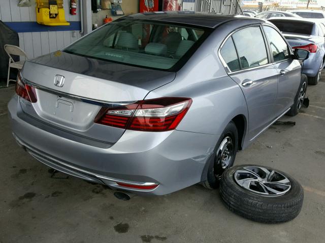 1HGCR2F36GA183314 - 2016 HONDA ACCORD LX GRAY photo 4