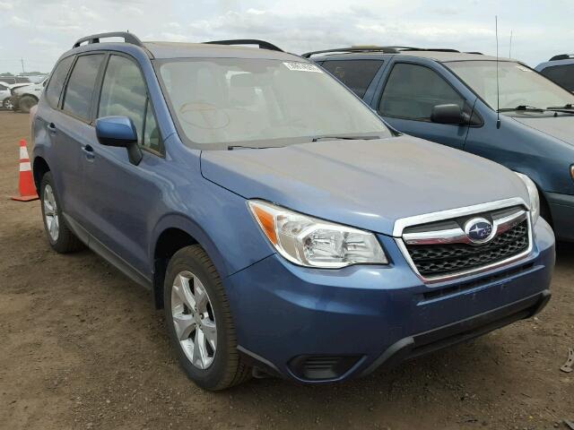 JF2SJAFC2FH807452 - 2015 SUBARU FORESTER 2 BLUE photo 1