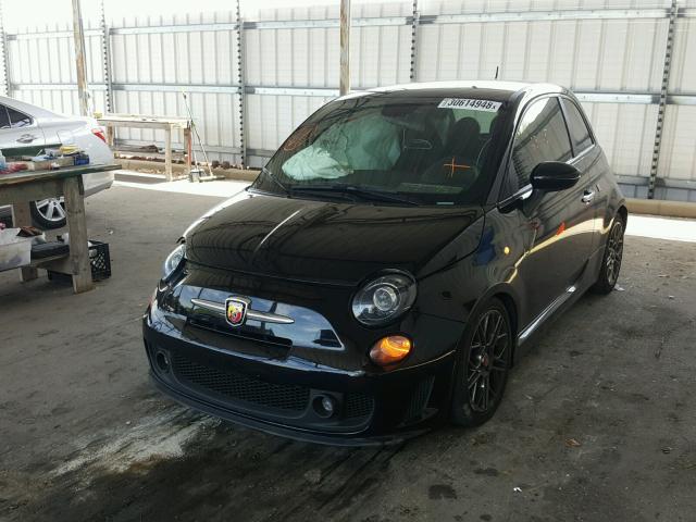 3C3CFFFH4FT709591 - 2015 FIAT 500 ABARTH BLACK photo 2