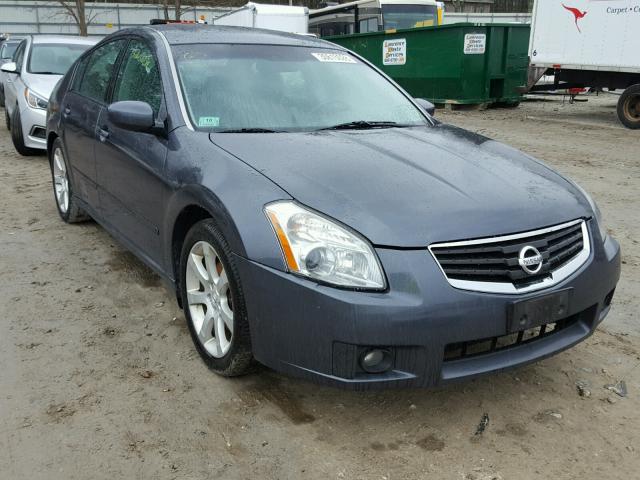 1N4BA41E18C838433 - 2008 NISSAN MAXIMA SE GRAY photo 1