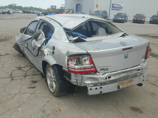 1B3LC56R78N587370 - 2008 DODGE AVENGER SX SILVER photo 3