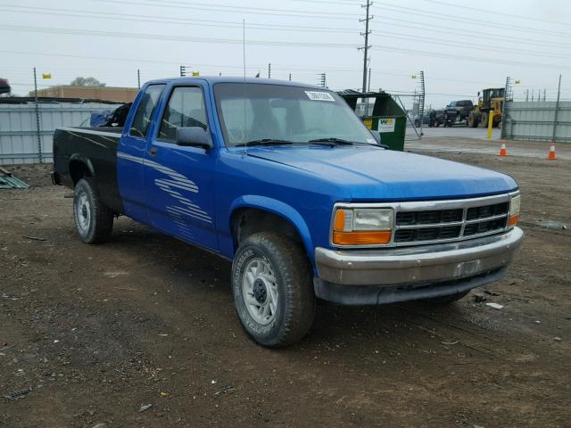 1B7GG23X9PS267604 - 1993 DODGE DAKOTA BLUE photo 1