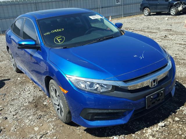 19XFC2F73HE018867 - 2017 HONDA CIVIC EX BLUE photo 1