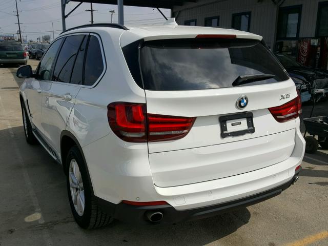 5UXKR0C55F0P12050 - 2015 BMW X5 XDRIVE3 WHITE photo 3