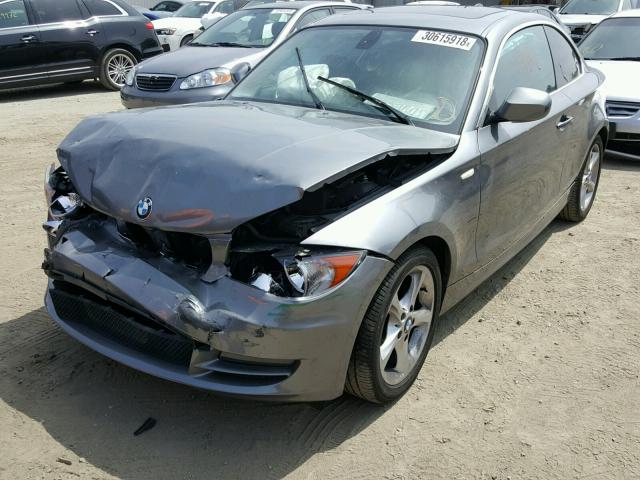 WBAUP9C57BVL89733 - 2011 BMW 128 I GRAY photo 2