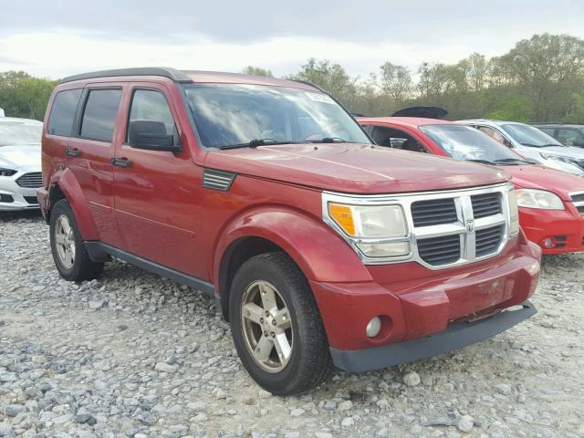 1D8GT28K57W737842 - 2007 DODGE NITRO SXT RED photo 1