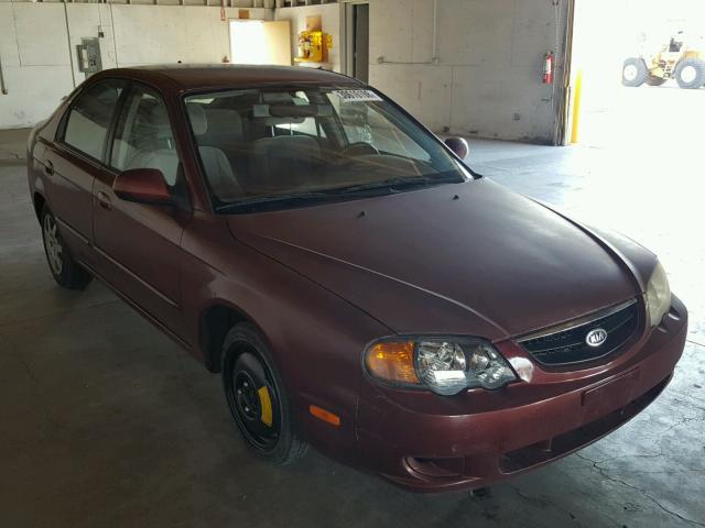 KNAFB161035102980 - 2003 KIA SPECTRA GS MAROON photo 1