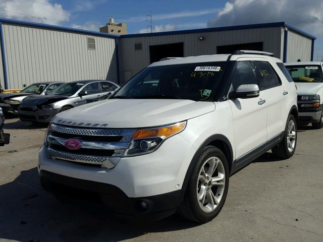 1FMHK7F89BGA86434 - 2011 FORD EXPLORER L WHITE photo 2