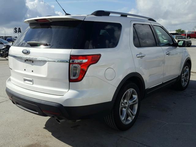 1FMHK7F89BGA86434 - 2011 FORD EXPLORER L WHITE photo 4