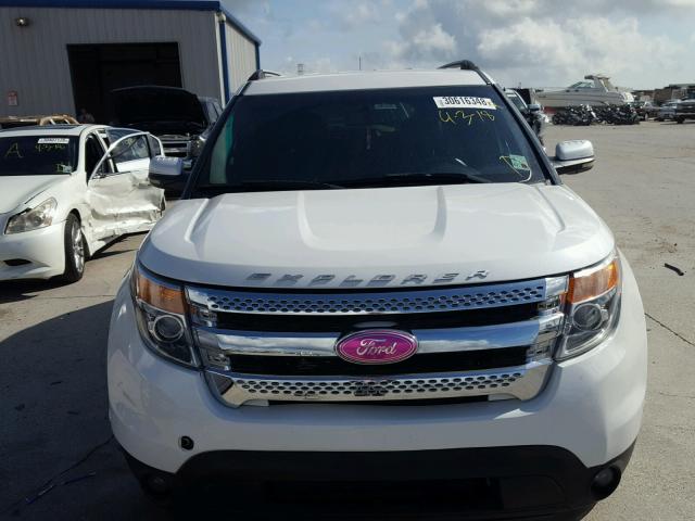 1FMHK7F89BGA86434 - 2011 FORD EXPLORER L WHITE photo 9