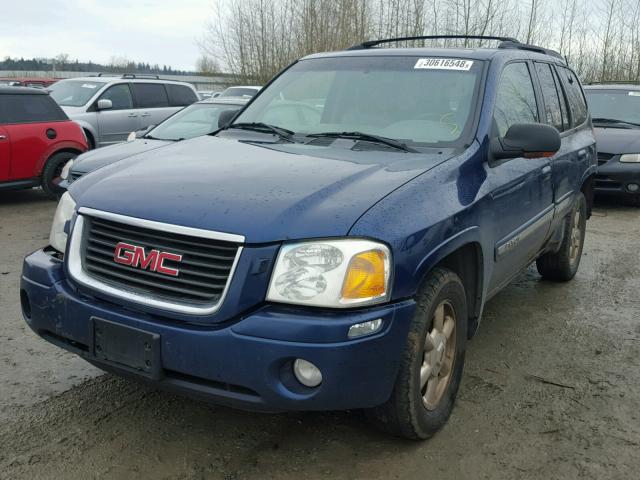 1GKDT13S722181900 - 2002 GMC ENVOY BLUE photo 2