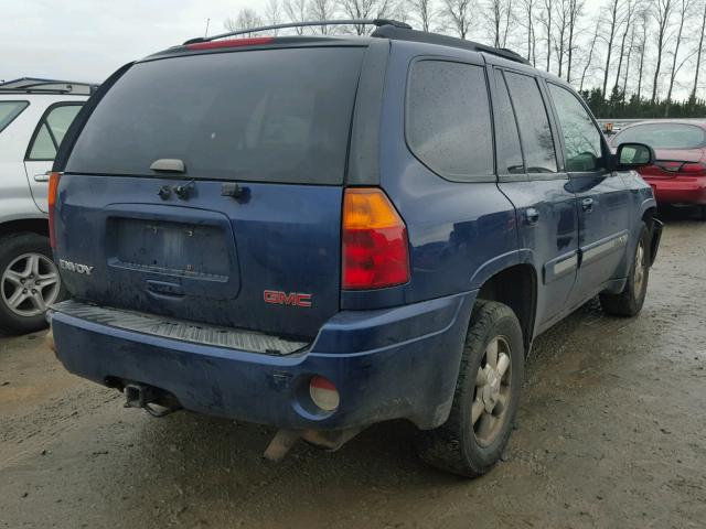 1GKDT13S722181900 - 2002 GMC ENVOY BLUE photo 4