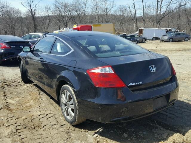 1HGCS12338A002210 - 2008 HONDA ACCORD LX- BLACK photo 3