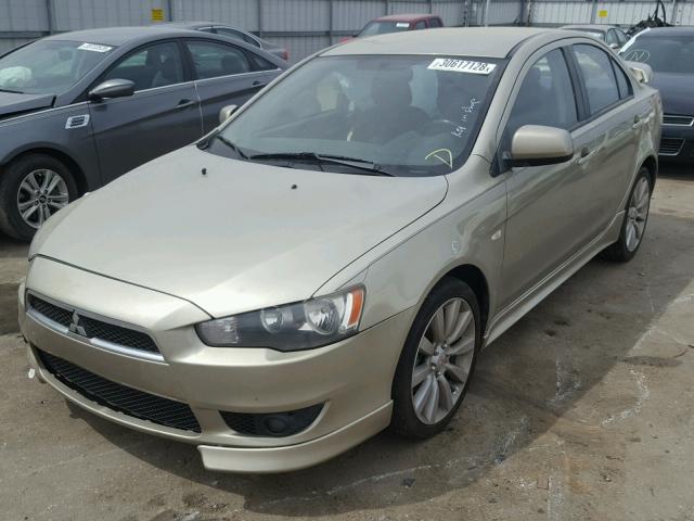 JA3AU86U28U013031 - 2008 MITSUBISHI LANCER GTS GOLD photo 2