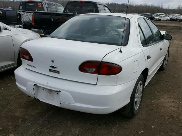 1G1JC524027106573 - 2002 CHEVROLET CAVALIER B WHITE photo 4