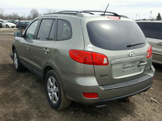 5NMSH13E29H279768 - 2009 HYUNDAI SANTA FE S GREEN photo 3