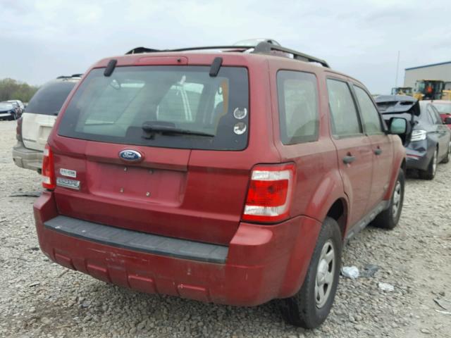 1FMCU02Z38KA20199 - 2008 FORD ESCAPE XLS RED photo 4