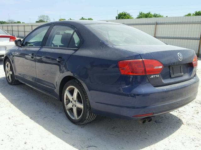 3VW2K7AJ3CM395759 - 2012 VOLKSWAGEN JETTA BASE 蓝色 照片 3