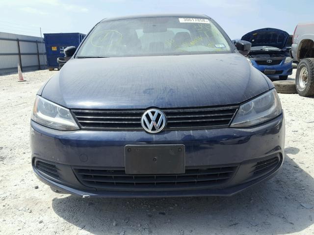 3VW2K7AJ3CM395759 - 2012 VOLKSWAGEN JETTA BASE 蓝色 照片 9