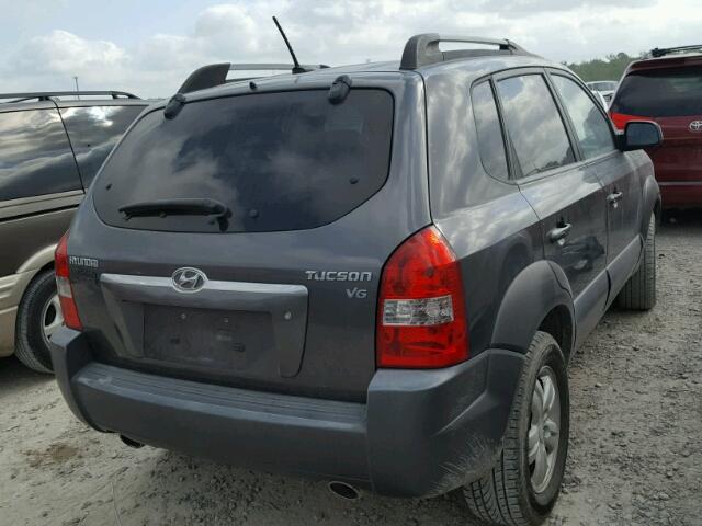 KM8JN12D98U892891 - 2008 HYUNDAI TUCSON SE BLACK photo 4