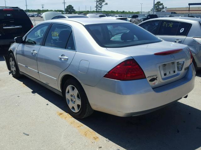 3HGCM56496G700372 - 2006 HONDA ACCORD LX SILVER photo 3