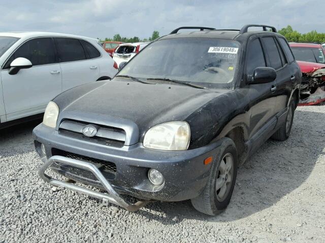 KM8SC13E55U888964 - 2005 HYUNDAI SANTA FE G BLACK photo 2