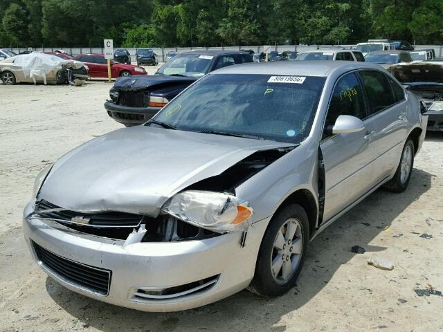 2G1WT58K379113163 - 2007 CHEVROLET IMPALA LT SILVER photo 2