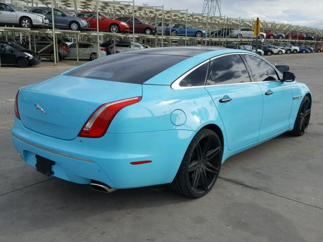 SAJWA2GB1CLV37121 - 2012 JAGUAR XJL BASE BLUE photo 4