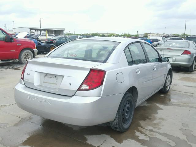 1G8AJ52F13Z171740 - 2003 SATURN ION LEVEL SILVER photo 4