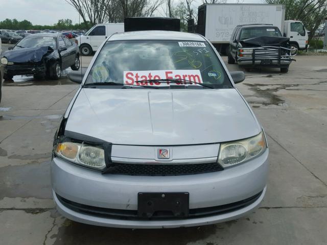 1G8AJ52F13Z171740 - 2003 SATURN ION LEVEL SILVER photo 9