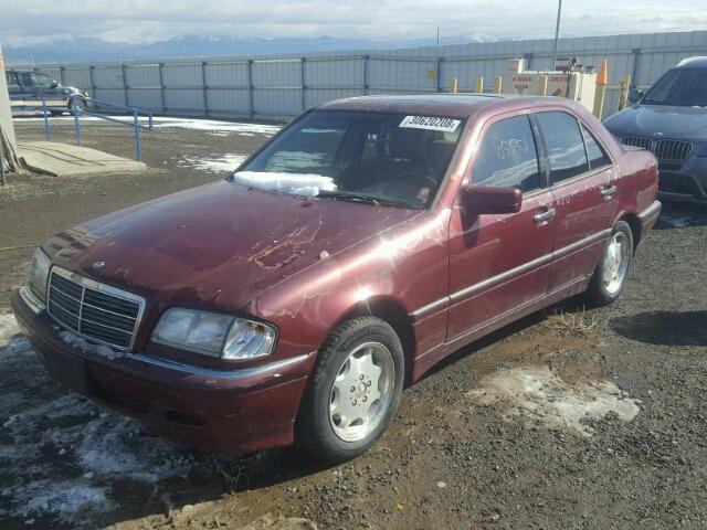 WDBHA24G5XA760608 - 1999 MERCEDES-BENZ C 230 MAROON photo 2