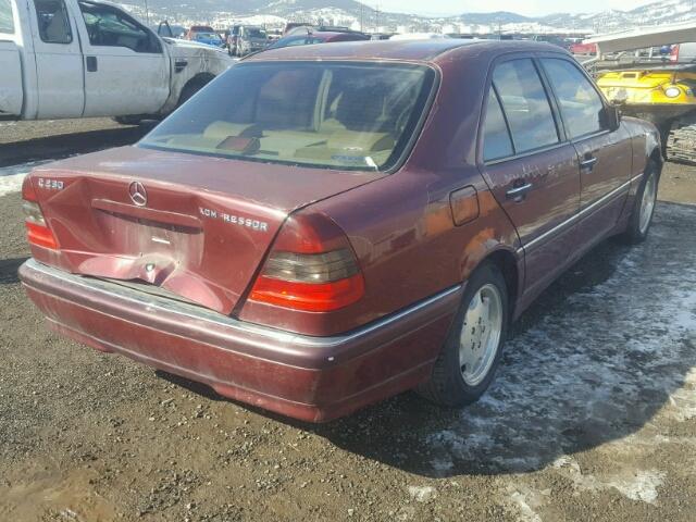 WDBHA24G5XA760608 - 1999 MERCEDES-BENZ C 230 MAROON photo 4