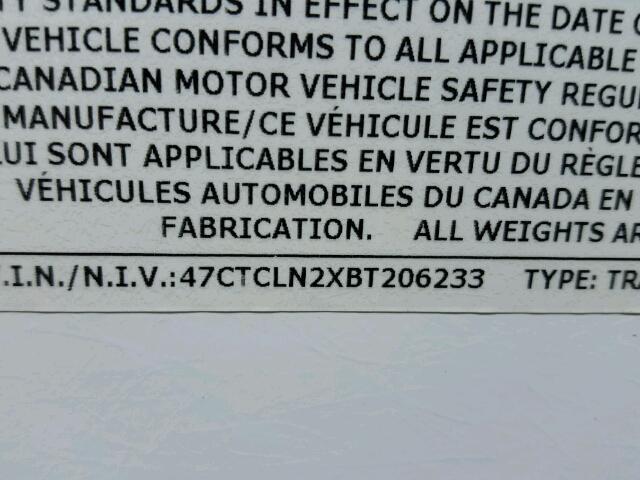 47CTCLN2XBT206233 - 2011 UTILIMASTER ALL MODELS Белый фото 10