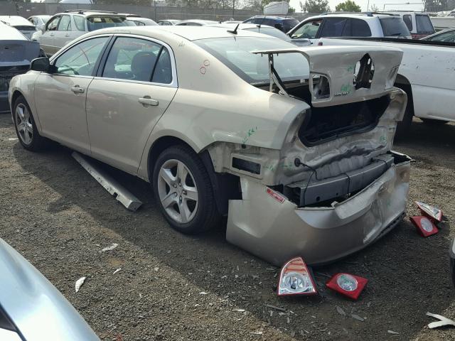 1G1ZB5E15BF220338 - 2011 CHEVROLET MALIBU LS ოქროსფერი ფოტო 3