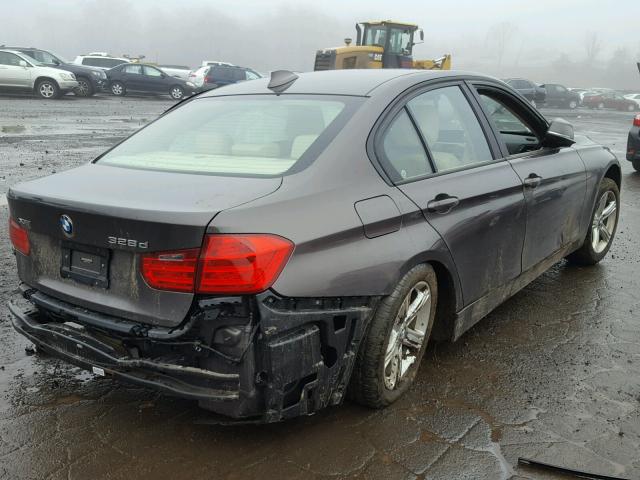 WBA3D5C59EF147313 - 2014 BMW 328 D BROWN photo 3