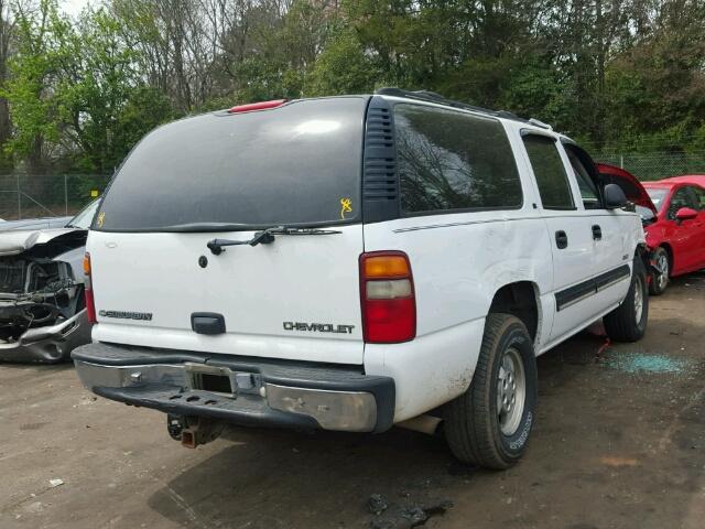 3GNEC16T5YG217482 - 2000 CHEVROLET SUBURBAN C WHITE photo 4