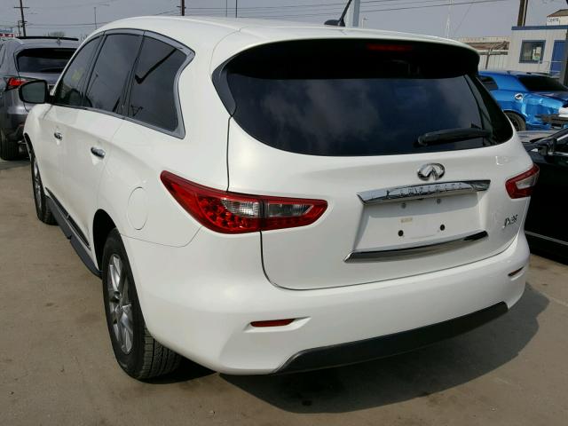 5N1AL0MN6DC326600 - 2013 INFINITI JX35 BASE WHITE photo 3