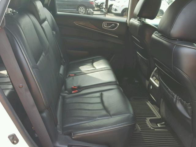 5N1AL0MN6DC326600 - 2013 INFINITI JX35 BASE WHITE photo 6