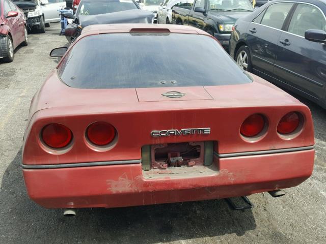 1G1YY0786G5109785 - 1986 CHEVROLET CORVETTE RED photo 6