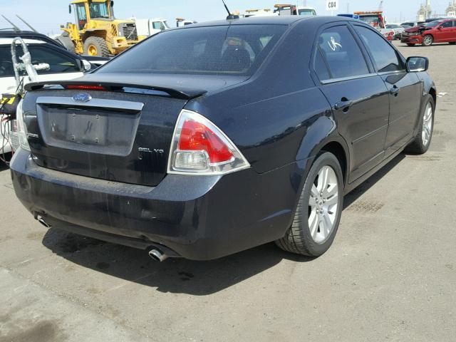 3FAHP08148R133082 - 2008 FORD FUSION SEL BLUE photo 4