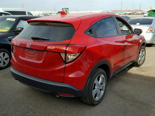 3CZRU5H59GM721217 - 2016 HONDA HR-V EX RED photo 4