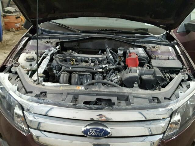 3FAHP0GA6BR333809 - 2011 FORD FUSION S PURPLE photo 7